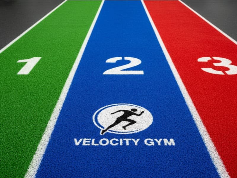 Индивидуальная спринтерская трасса с логотипом